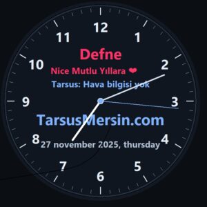 özel gün saati kişiye özel